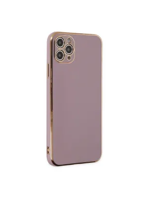 Apple İphone 11 Pro Max Kılıf Volet Silikon - Mor