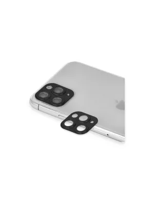 Apple İphone 11 Pro Max Pers Alüminyum Kamera Lens - Siyah