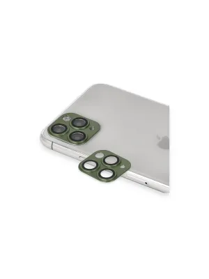 Apple İphone 11 Pro Max Pers Alüminyum Kamera Lens - Yeşil