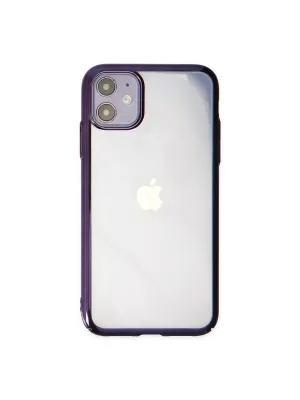 Apple İphone 12 Kılıf Element Silikon - Mor