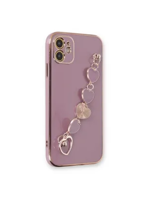 Apple İphone 12 Kılıf Esila Silikon - Mor