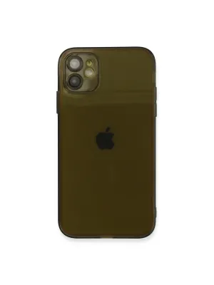 Apple İphone 12 Kılıf Fly Lens Silikon - Siyah