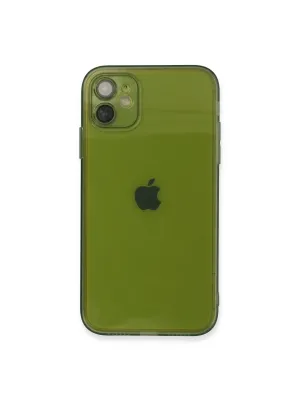 Apple İphone 12 Kılıf Fly Lens Silikon - Yeşil