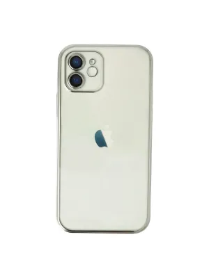 Apple İphone 12 Kılıf Razer Lensli Silikon - Gümüş
