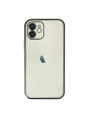Apple İphone 12 Kılıf Razer Lensli Silikon - Siyah