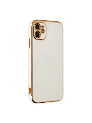 Apple İphone 12 Kılıf Volet Silikon - Beyaz