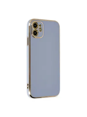 Apple İphone 12 Kılıf Volet Silikon - Mavi