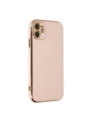 Apple İphone 12 Kılıf Volet Silikon - Pembe