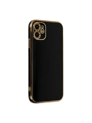 Apple İphone 12 Kılıf Volet Silikon - Siyah