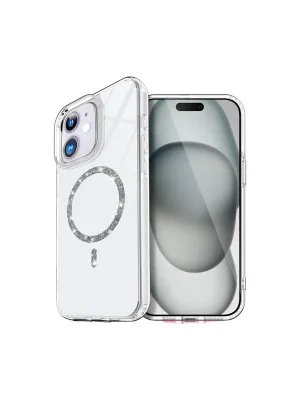 Apple İphone 12 Live Diamond Magsafe Kapak - Şeffaf