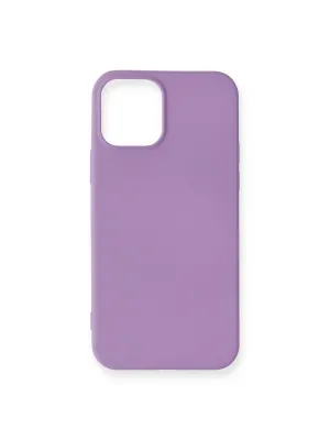 Apple İphone 12 Mini Kılıf First Silikon - Lila