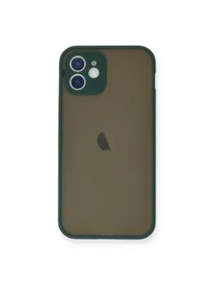 Apple İphone 12 Mini Kılıf Montreal Silikon Kapak - Yeşil