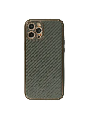 Apple İphone 12 Pro Kılıf Coco Karbon Silikon - Füme