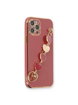 Apple İphone 12 Pro Kılıf Esila Silikon - Kırmızı