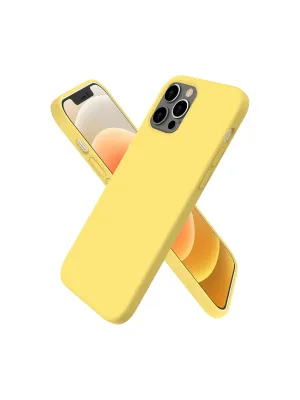 Apple İphone 12 Pro Kılıf First Silikon - Sarı