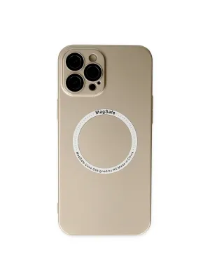 Apple İphone 12 Pro Kılıf Jack Magneticsafe Lens Silikon - Gold