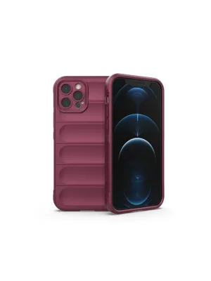 Apple İphone 12 Pro Kılıf Optimum Silikon - Bordo