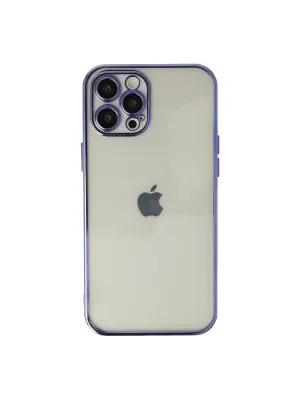 Apple İphone 12 Pro Kılıf Razer Lensli Silikon - Mor