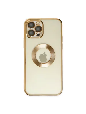 Apple İphone 12 Pro Kılıf Slot Silikon - Gold