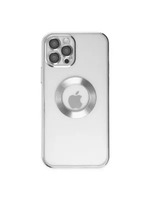 Apple İphone 12 Pro Kılıf Slot Silikon - Gümüş