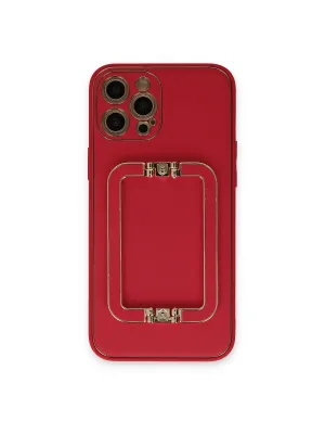 Apple İphone 12 Pro Max Kılıf Coco Elit Kapak - Kırmızı