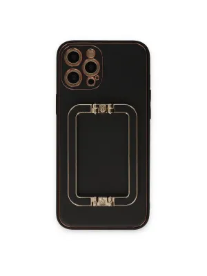 Apple İphone 12 Pro Max Kılıf Coco Elit Kapak - Siyah