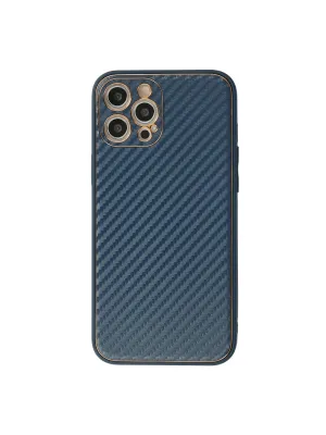 Apple İphone 12 Pro Max Kılıf Coco Karbon Silikon - Mavi