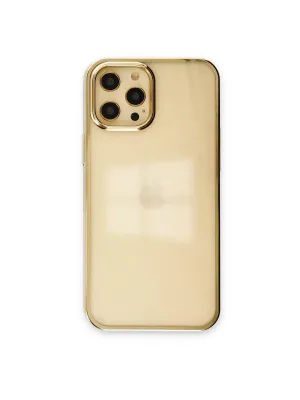 Apple İphone 12 Pro Max Kılıf Element Silikon - Gold