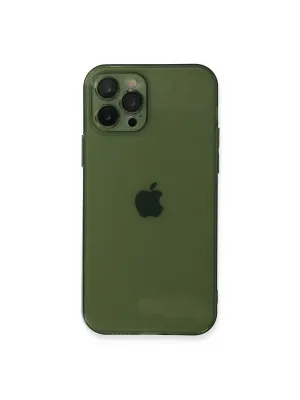 Apple İphone 12 Pro Max Kılıf Fly Lens Silikon - Yeşil