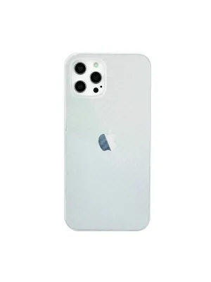 Apple İphone 12 Pro Max Kılıf Karbon Pp Silikon - Şeffaf