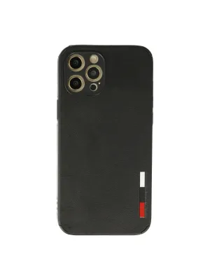 Apple İphone 12 Pro Max Kılıf Loop Deri Silikon - Siyah