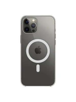 Apple İphone 12 Pro Max Kılıf Magneticsafe Şeffaf Silikon - Şeffaf