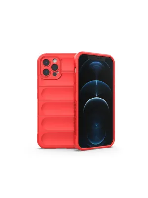 Apple İphone 12 Pro Max Kılıf Optimum Silikon - Kırmızı