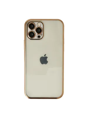Apple İphone 12 Pro Max Kılıf Razer Lensli Silikon - Gold
