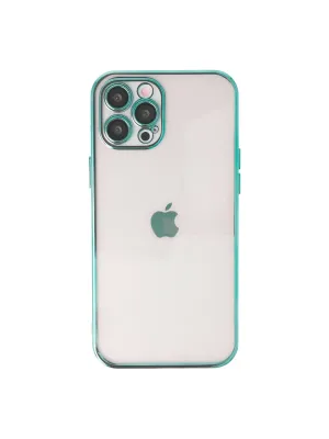 Apple İphone 12 Pro Max Kılıf Razer Lensli Silikon - Yeşil