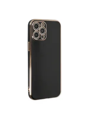 Apple İphone 12 Pro Max Kılıf Volet Silikon - Siyah