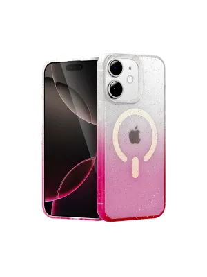 Apple İphone 12 Pummel Shiny Magsafe Kapak - Pembe