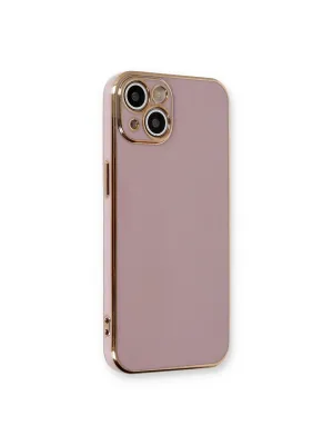 Apple İphone 13 Kılıf Volet Silikon - Mor