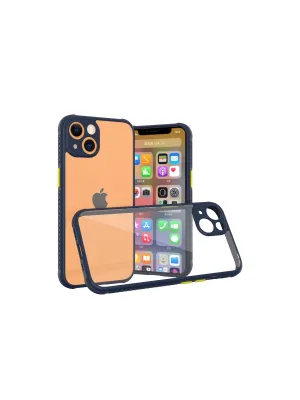 Apple İphone 13 Mini Kılıf Miami Şeffaf Silikon - Lacivert