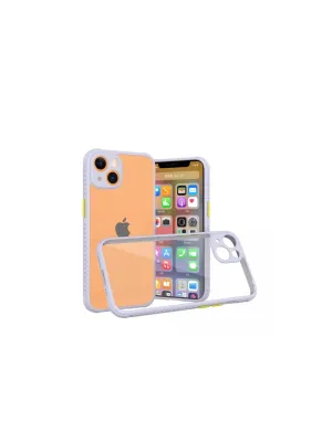 Apple İphone 13 Mini Kılıf Miami Şeffaf Silikon - Lila