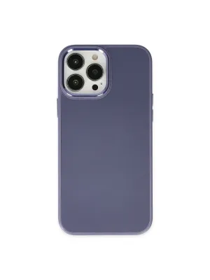 Apple İphone 13 Pro Kılıf Asya Deri Silikon - Mor
