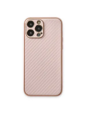 Apple İphone 13 Pro Kılıf Coco Karbon Silikon - Pembe