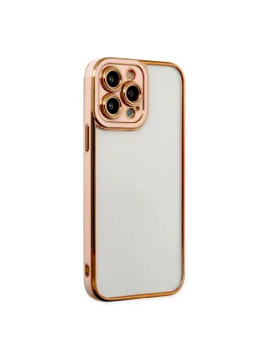 Apple İphone 13 Pro Kılıf Liva Lens Silikon - Rose