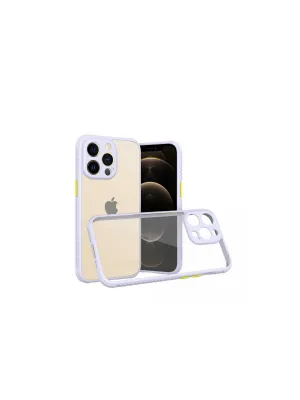 Apple İphone 13 Pro Kılıf Miami Şeffaf Silikon - Lila