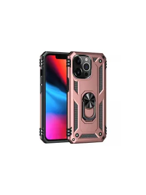 Apple İphone 13 Pro Kılıf Sofya Yüzüklü Silikon Kapak - Rose