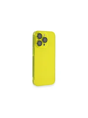 Apple İphone 13 Pro Max Kılıf Armada Lensli Kapak - Sarı