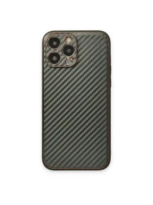 Apple İphone 13 Pro Max Kılıf Coco Karbon Silikon - Füme