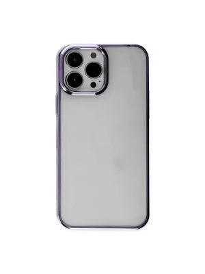 Apple İphone 13 Pro Max Kılıf Element Silikon - Mor