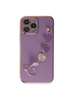 Apple İphone 13 Pro Max Kılıf Esila Silikon - Mor