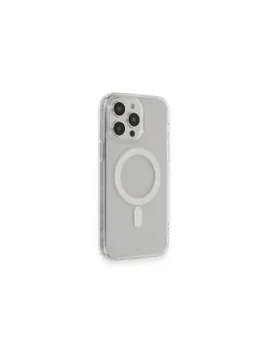 Apple İphone 13 Pro Max Kılıf Matte Şeffaf Magneticsafe - Şeffaf